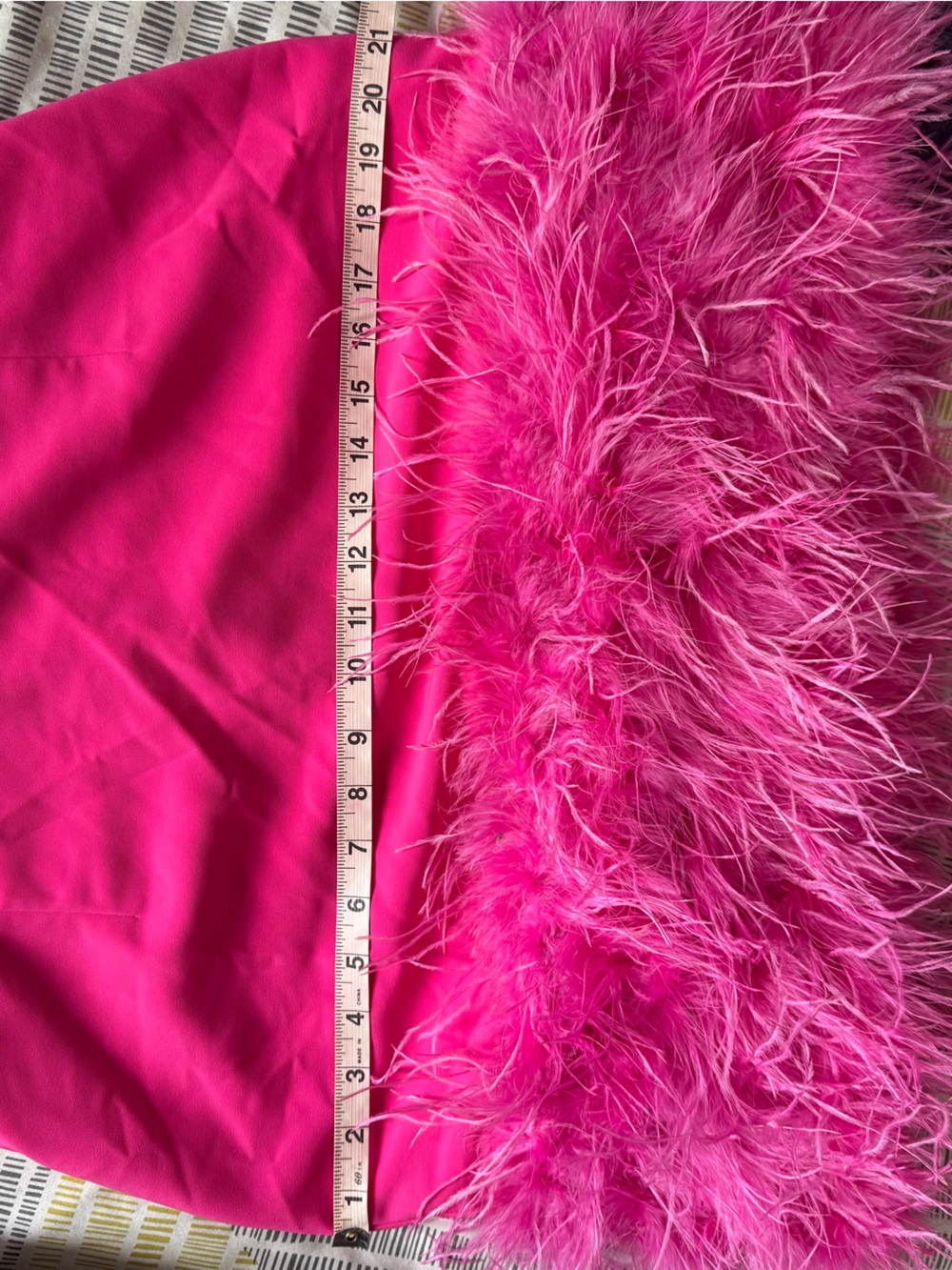 Nadine Merabi Mia Pink Feather Skirt, BNWT. Size L. - Picture 12 of 12